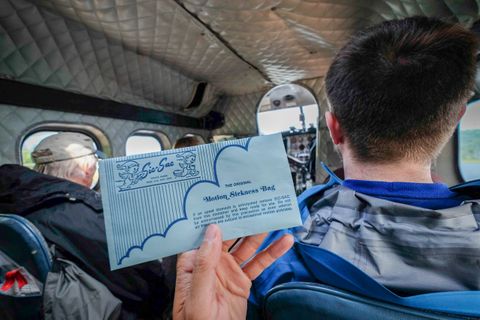 Flying in style, with proper precautions.